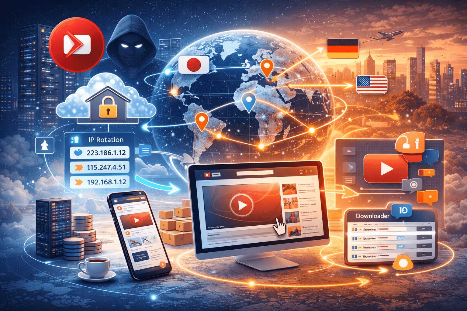动态住宅代理如何突破YouTube视频下载限制
