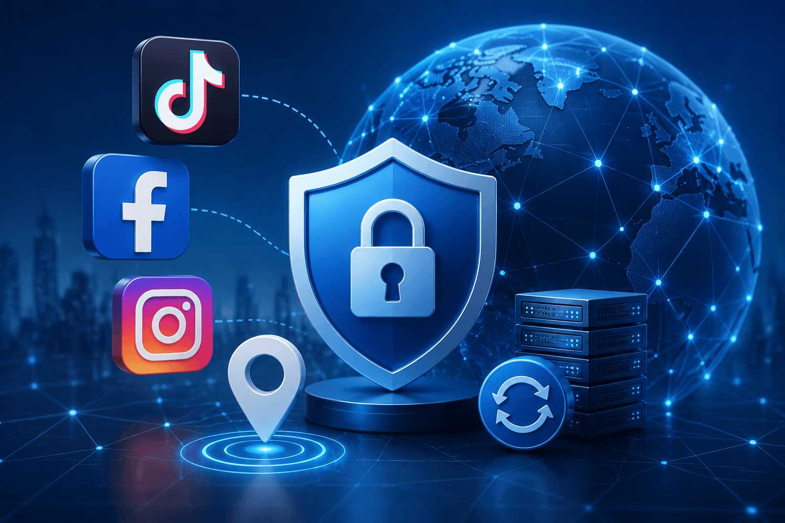 TikTok/Facebook/Instagram封号原因解析：动态IP代理如何降低账号风险
