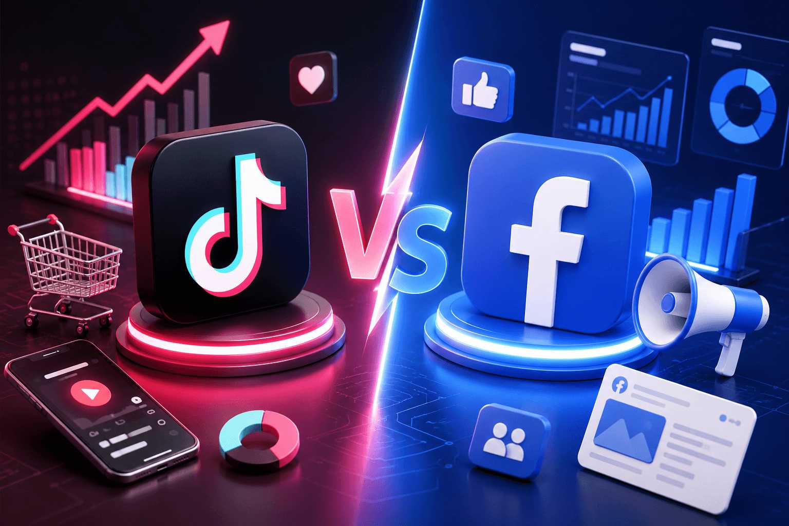 TikTok vs Facebook广告投放对比：2026自动化广告策略全解析